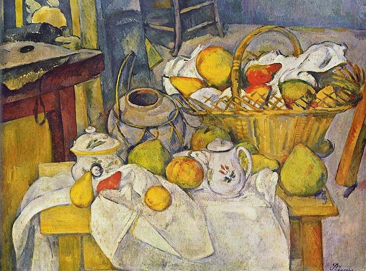 Paul Cezanne Stilleben mit Fruchtekorb oil painting picture